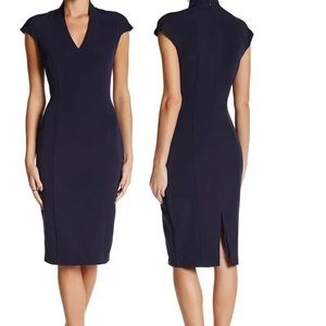 Alexis Admor Capped Sleeve Midi - Black